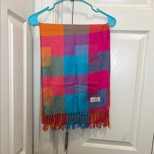 SCIARPA Pink and Orange SHAWEL